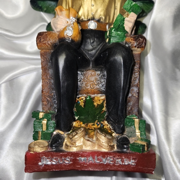 Gold and Black Figurines with Green Accents - Picture 9 of 15